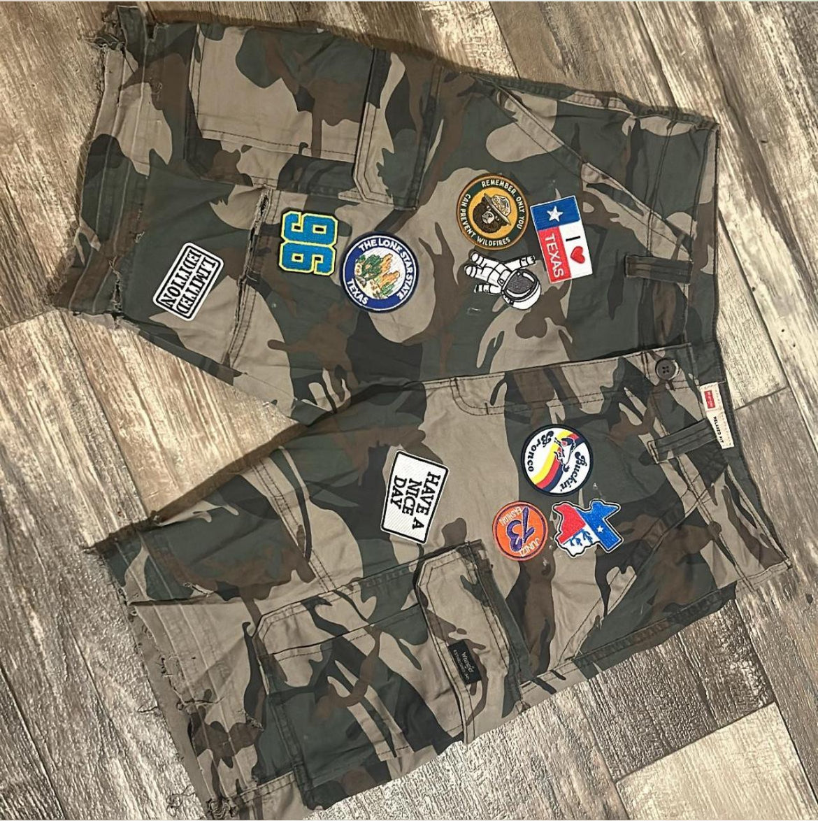 Camo Patchwork Jorts