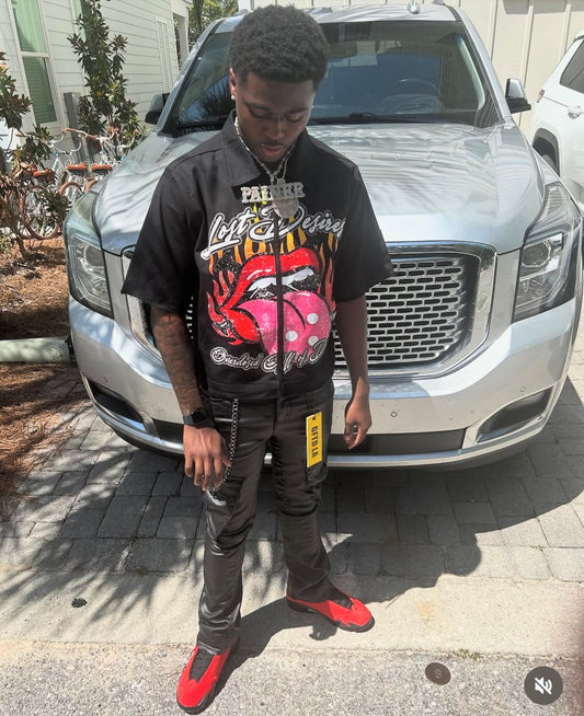 Overdosed collar/zip up Tee