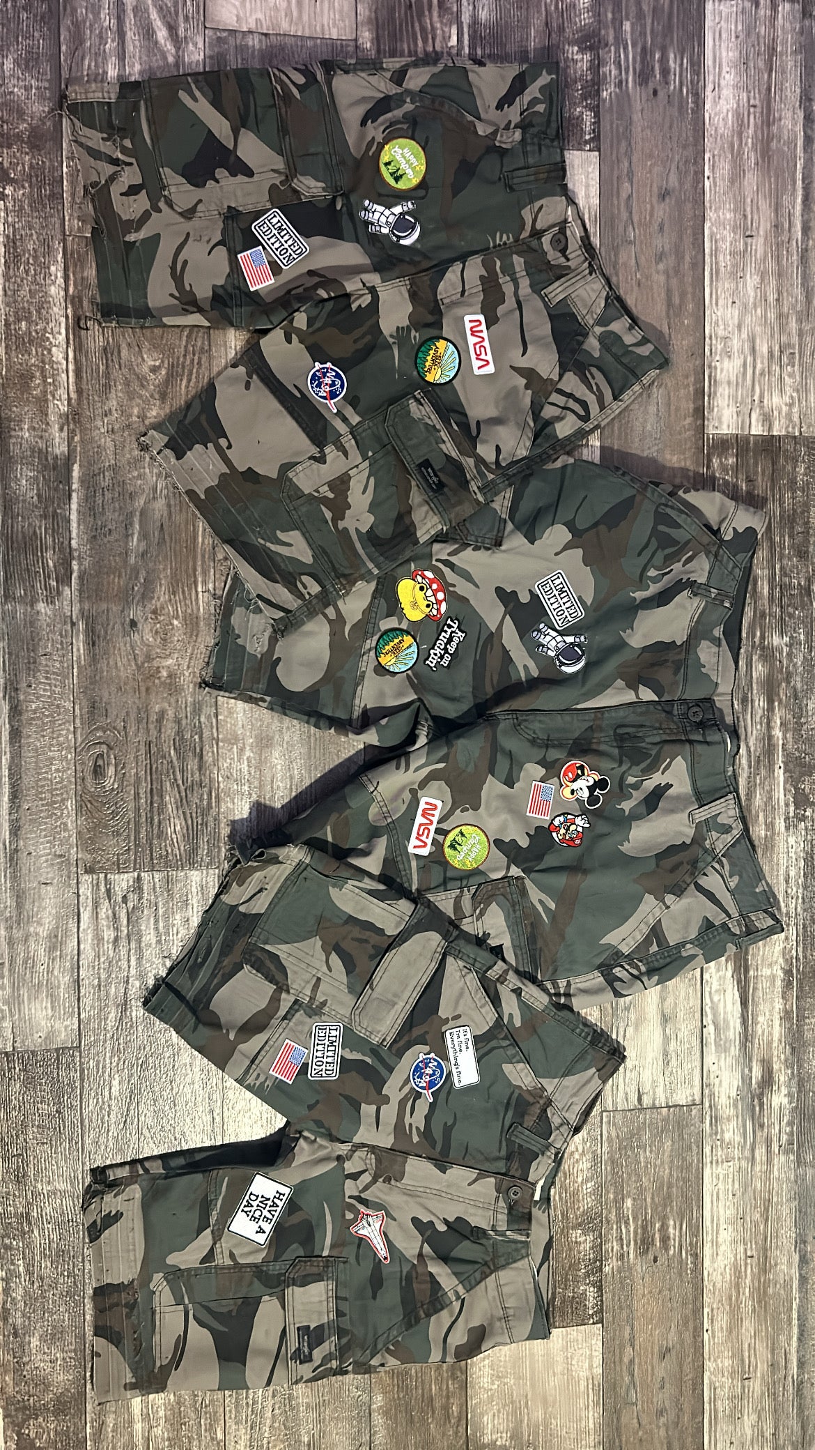 Camo Patchwork Jorts