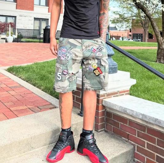 Camo Patchwork Jorts
