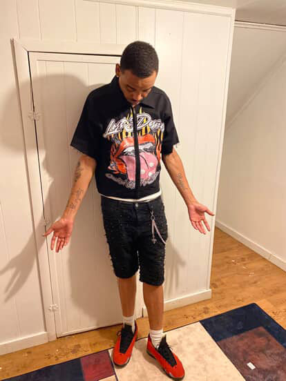 Overdosed collar/zip up Tee