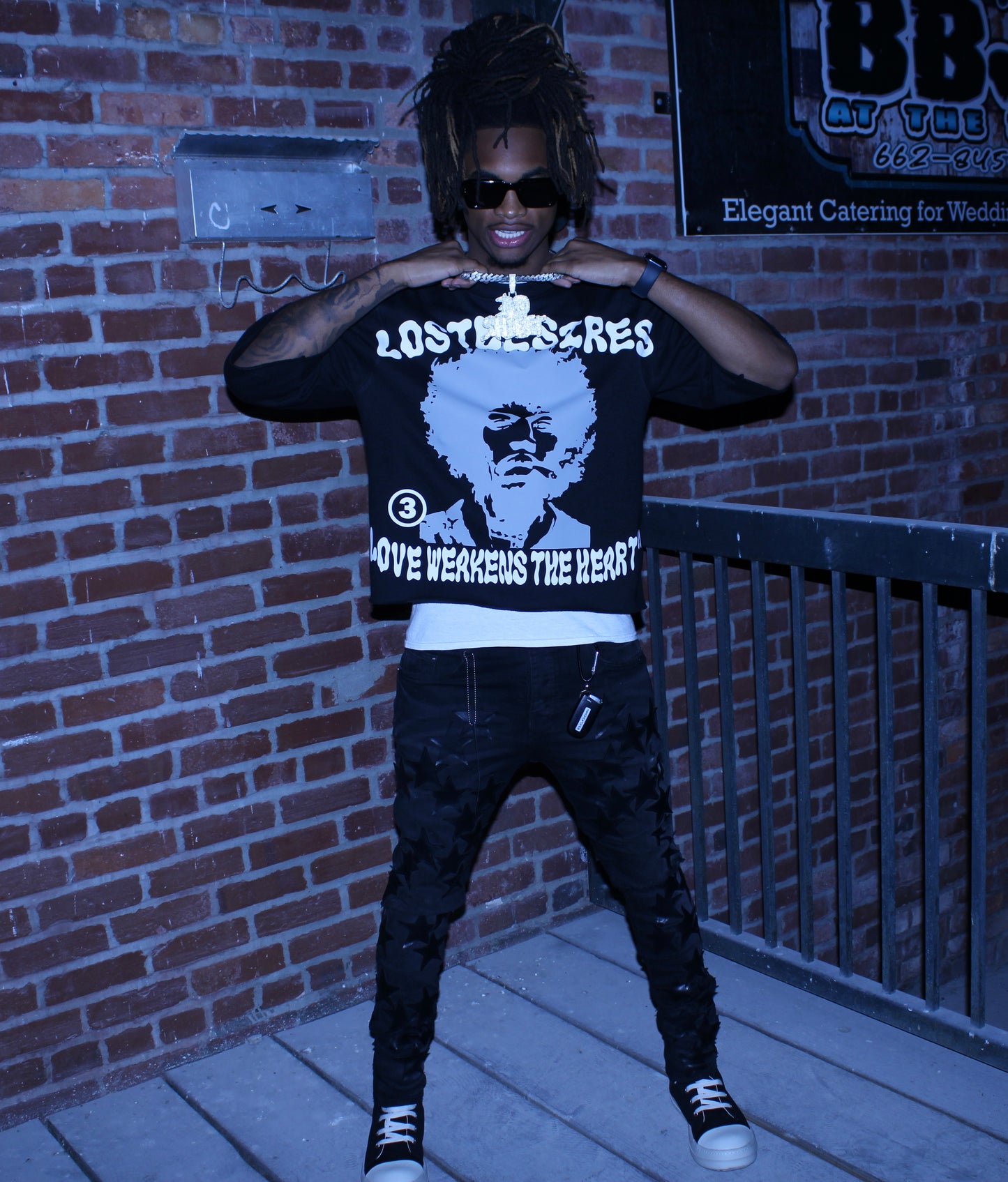 Jimi Hendrix cropped tees