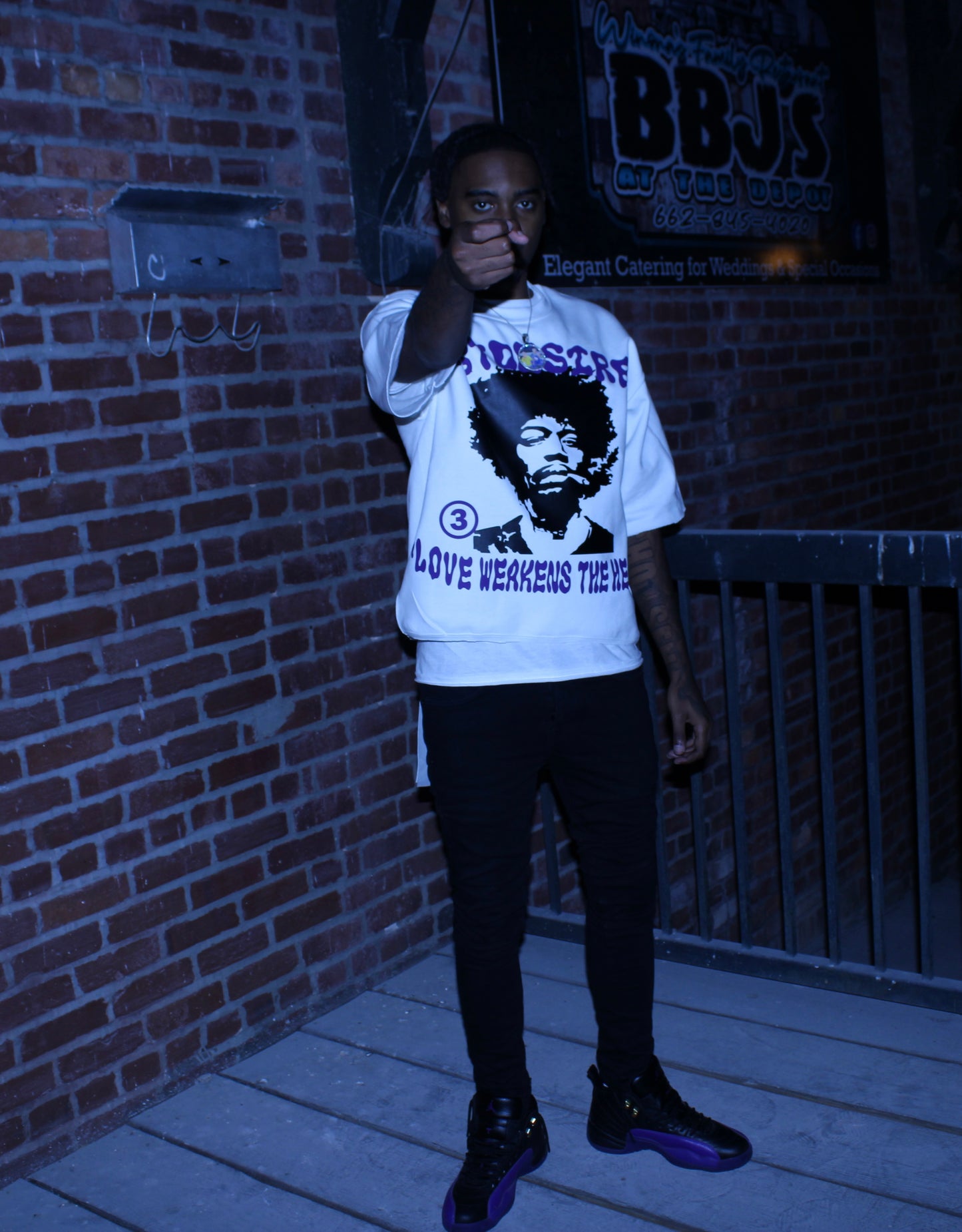 Jimi Hendrix cropped tees